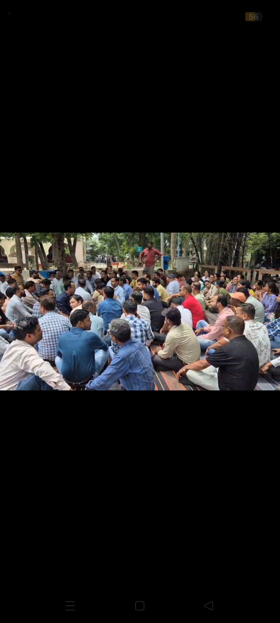 पटवारी हड़ताल दूसरे दिन भी जारी फॉर्मर आईडी में आ रही समस्या को लेकर धरना जारी